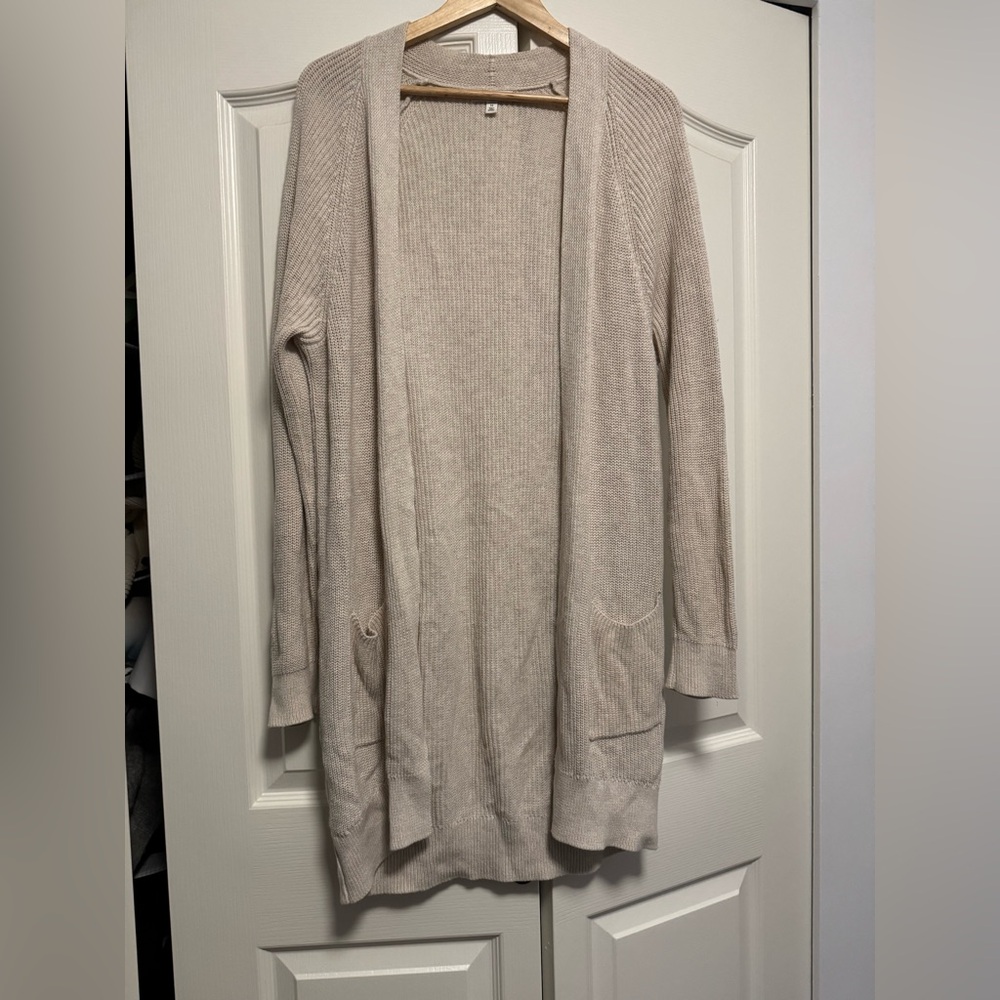 Women's Cream Cardigan Sweater